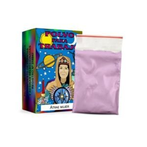 Atrae mujer en polvo de trabajo