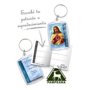 Llavero Corazón de Jesús (línea celestial)