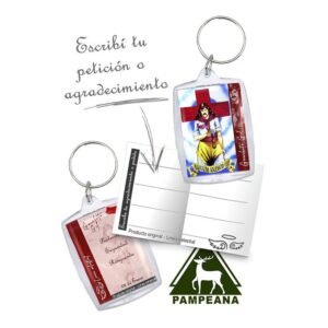 Llavero Gauchito Gil (línea celestial)