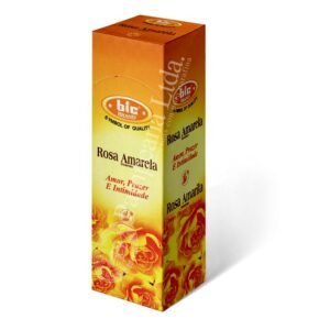 Rosa amarilla sahumerio en varitas