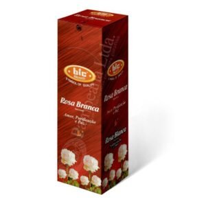 Rosa blanca sahumerio en varitas