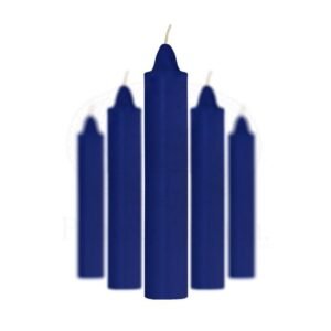 Vela-segura-de-15cm-Azul Vela segura azul de 15cm lisa