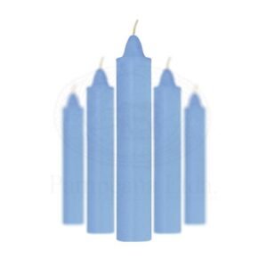 Vela-segura-de-15cm-Celeste Vela segura celeste de 15cm lisa