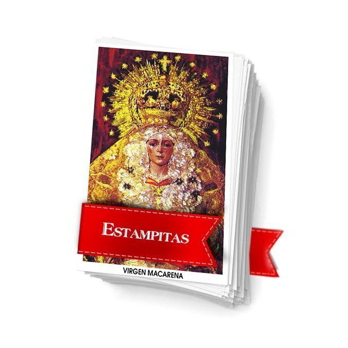 Virgen Macarena estampita