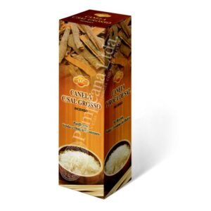 Canela y roca de sal sahumerio en varitas