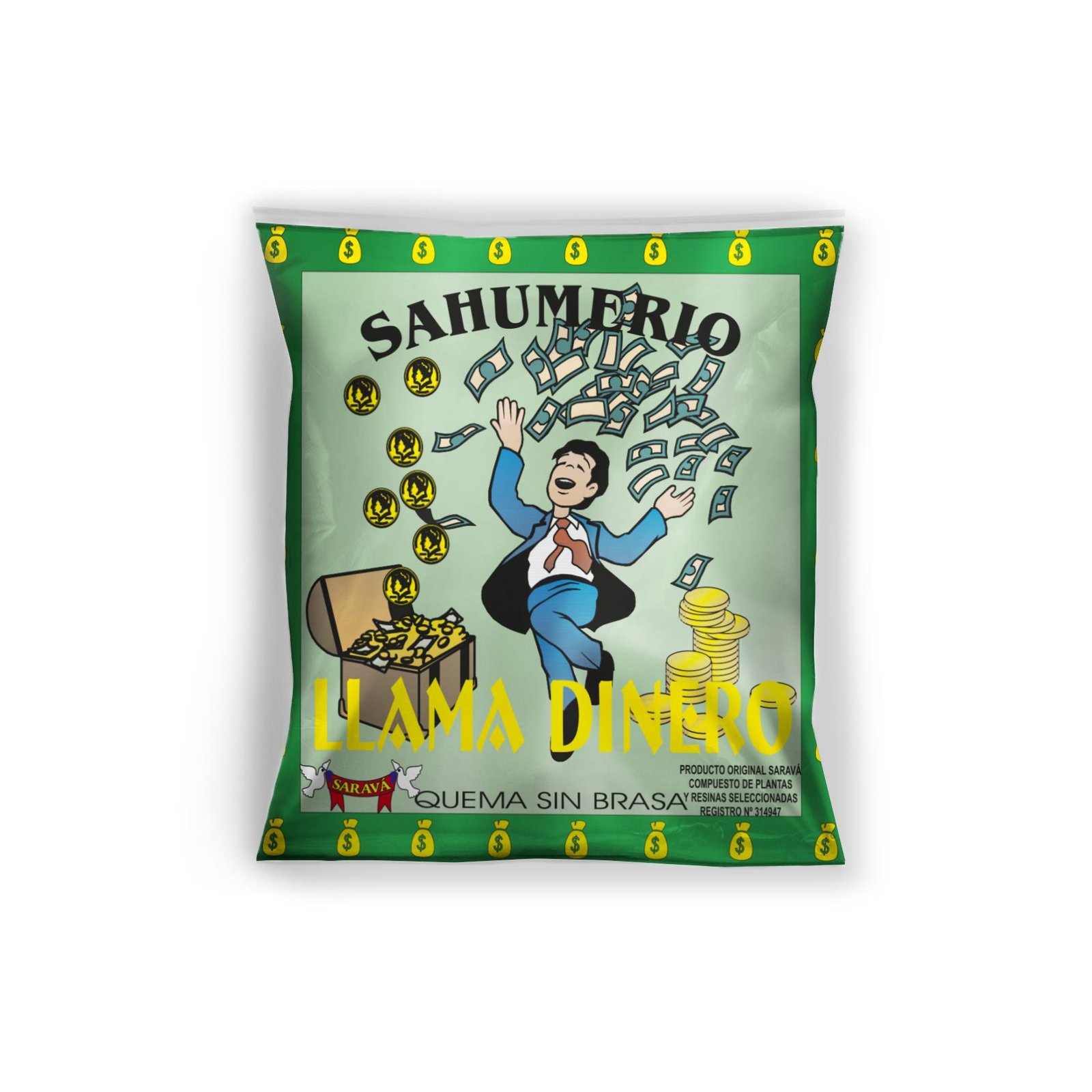 Llama dinero sahumerio en polvo