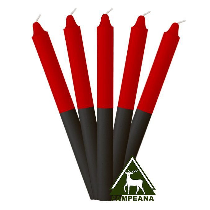 Vela super roja y negra