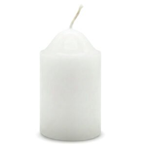 Velon pilar chico de 4x6cm liso Blanco