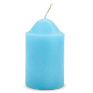 Velon pilar chico de 4x6cm liso Celeste