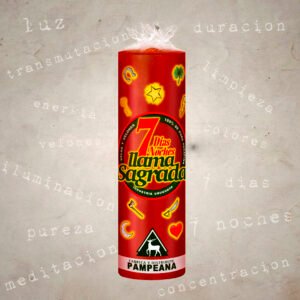 Rojo 7 dias 2024 Velón 7 días rojo