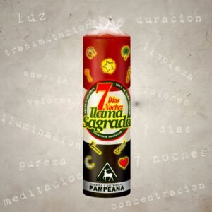 Rojo, Blanco y Negro 7 dias 2024 Velón 7 días rojo, blanco y negro