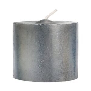 Velón cilíndrico 6x5 Plateado