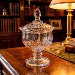 Caramelera de vidrio corona