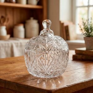 Caramelera de vidrio con destellos