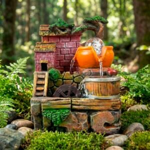 Fuente de agua molino