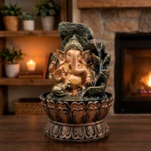 Fuente de agua Ganesha Dorada