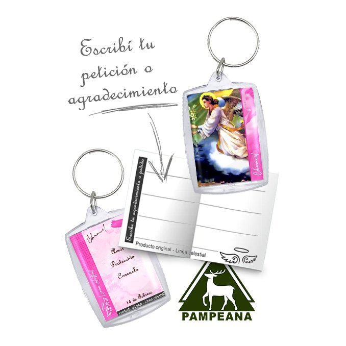 Llavero Arcángel Chamuel (línea celestial)