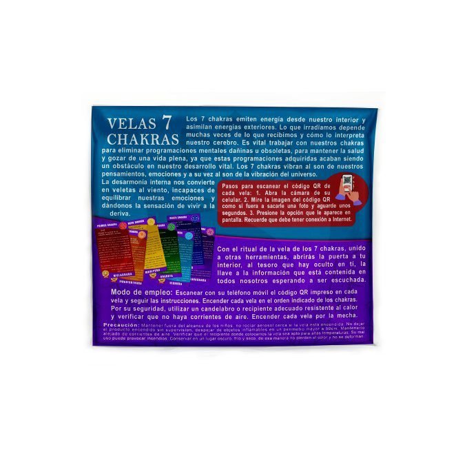 Pack de velas 7 chakras - Ritos - Imagen 3