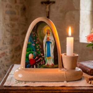 Candelabro Altar Virgen de Lourdes