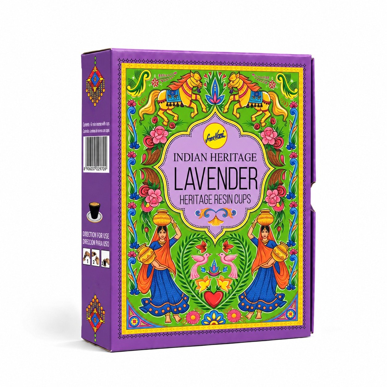 Cups de resina ( caja x6) - Lavanda - Imagen 2