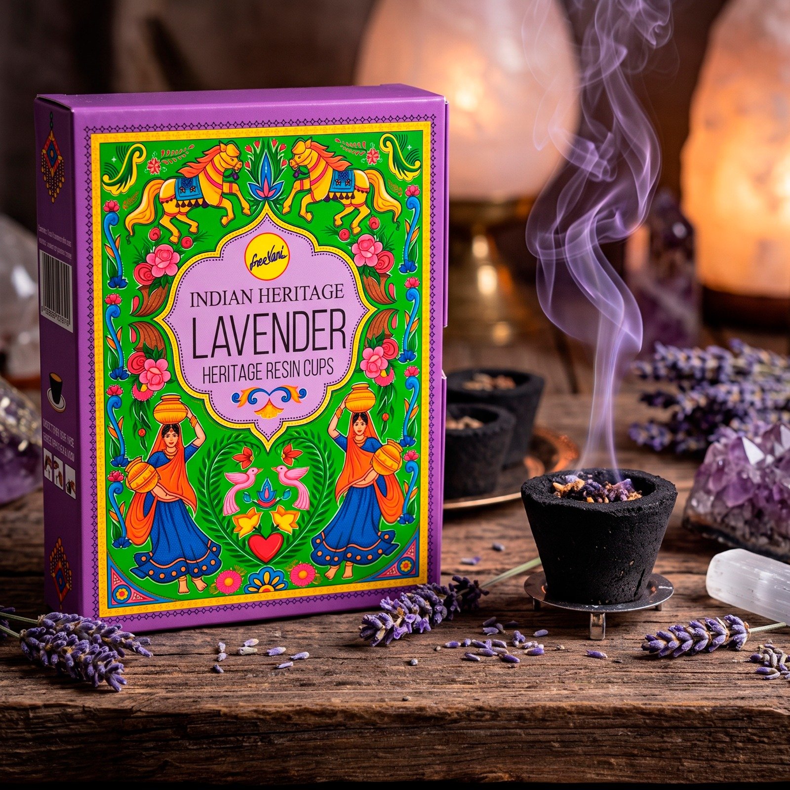 Cups de resina ( caja x6) - Lavanda